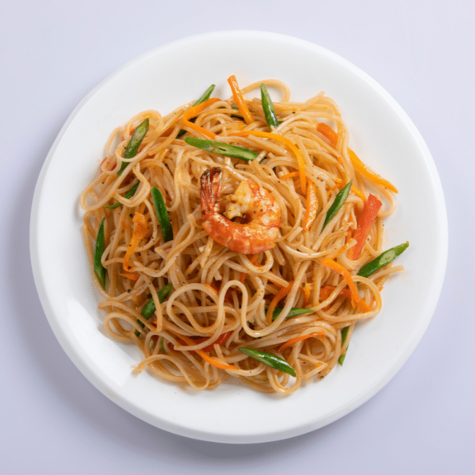 Shrimp Schezwan Noodles